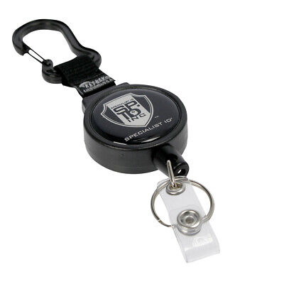 2 Heavy Duty Retractable Badge Reels w/Badge Holder & Key Ring Specialist ID