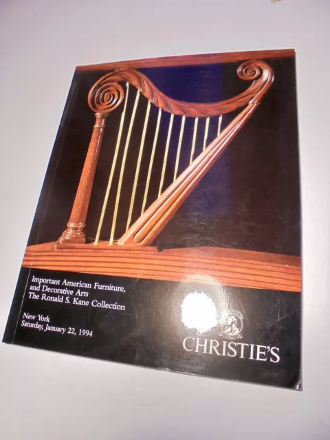 CHRISTIE´s auktion RONALD S KANE COLLECTION important AMERICAN FURNITURE katalog