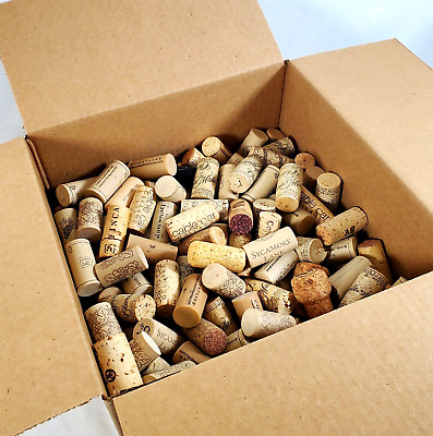Caja Lote de Botella de Vino Usada CORCHOS Proyectos Artesanales Hobby Arte Suministro Tapones