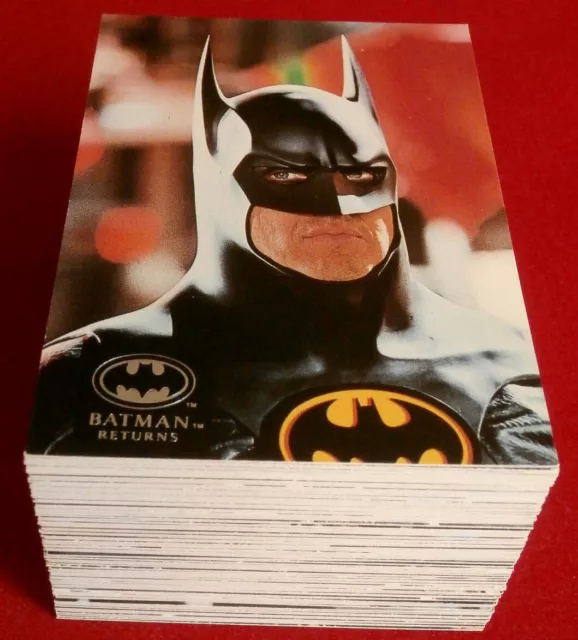 Batman Returns - komplettes VINTAGE 100-Karten Basisset - Topps Stadium Club - 1992