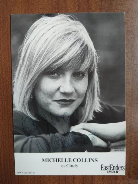 MICHELLE COLLINS *Cindy Beale* EASTENDERS HAND SIGNED AUTOGRAPH CAST PHOTO CARD