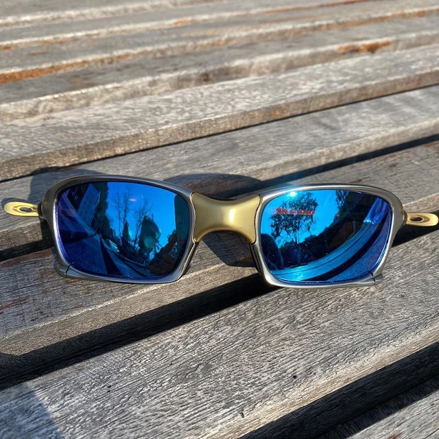 X-Metal Cyclops Bike Cycling Sunglasses UV400 Polarized Lenses Goggles Titanium