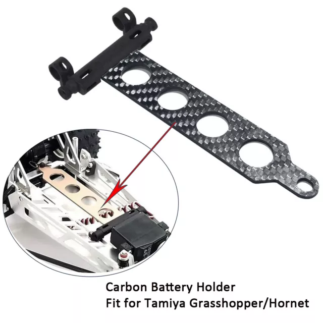 Carbon Fiber Battery Holder/Plate for Tamiya Grasshopper Hornet