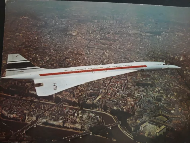 CONCORDE L. 1 / BAC - SUD AVIATION / CARTE POSTALE de 1973