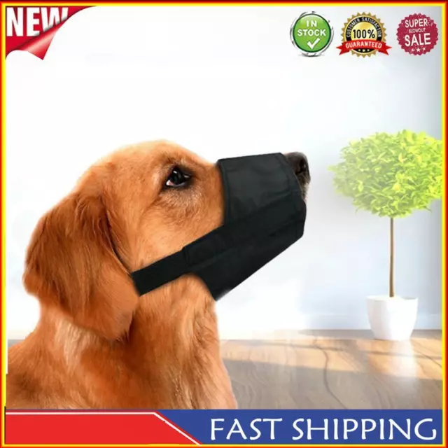 Dog Mouth Cover Safety Adjustable Oxford Cloth Stop Bite Chew Pet Mouth Mask