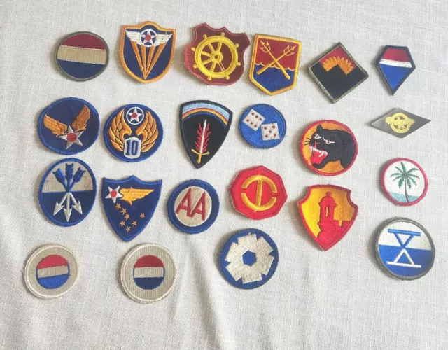 Vintage US Military 22 Lot WW2  Patches