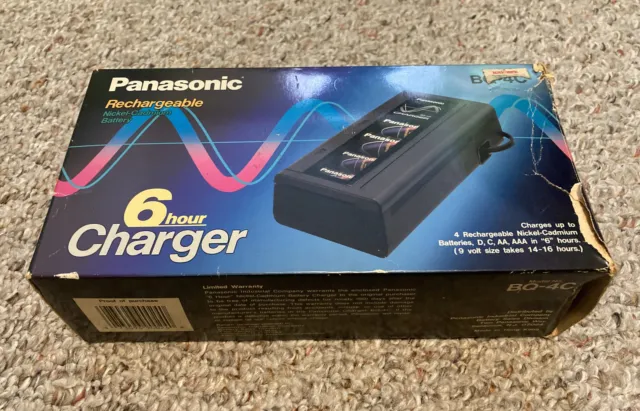 Vintage Panasonic Battery Charger BQ-4C AA AAA 9v D