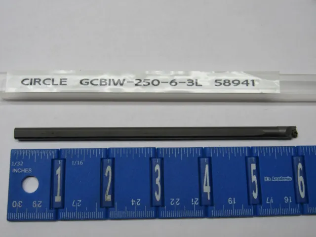 Circle 1/4" Solid Carbide Shank Indexable Boring Bar #Gcbiw-250-6-3L