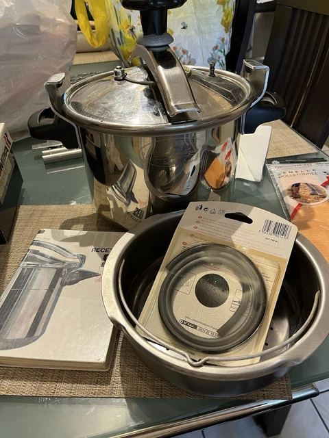 ANCIENNE COCOTTE MINUTE SEB - 6L 6 Litres - inox - Induction Argenté