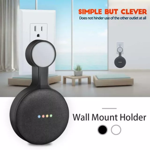 Outlet Wall Mount Stand Hanger Holder for Google Home Mini Smart Speaker NEW 2