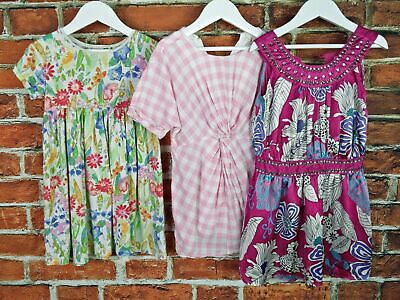 GIRL BUNDLE 4-5 YEARS ZARA NEXT etc FLORAL CHECK STUDDED FIT&FLARE DRESSES 110CM