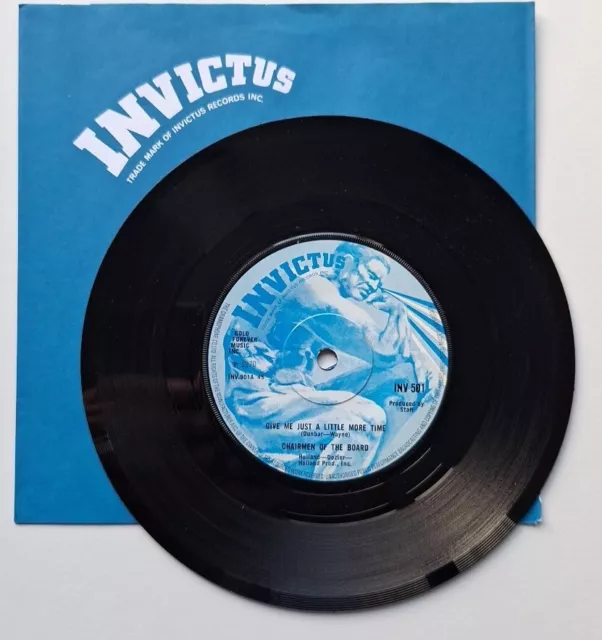 Chairmen Of The Board"Give Me Just A Little More Time"1970 Invictus Records UK 7