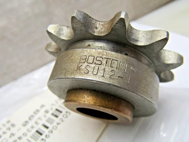 Boston Gear KSU12-1 Idler Sprocket #40 12 Teeth 5/8" Bronze Bushing Bore