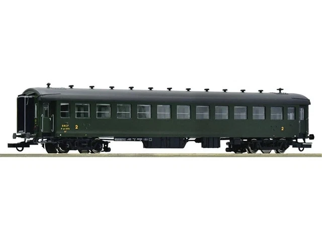 HO] : Remorque XR-7377 petit fourgon Rouge-Crème, Grenoble, Ep. IV, DC - VB445