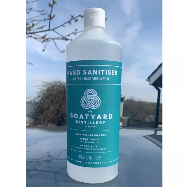 1 Litre - Anti-Bacterial Hand Sanitiser Gel 70% Kills 99.9% Bacteria