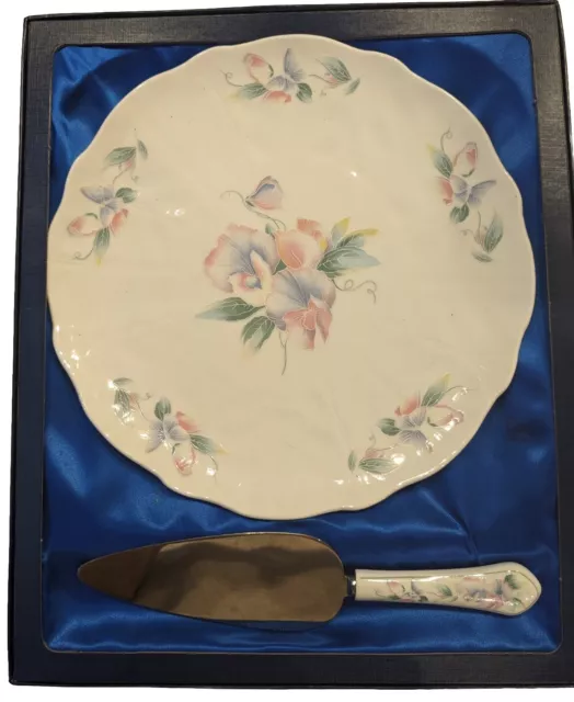 John Aynsley Little Sweetheart Cake Plate And Server In Box