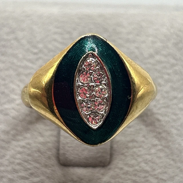 Bague Vintage Fantaisie Créateur - Taille 52 - Occasion En Bon état - Style Rétro