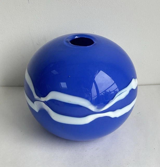 Flacon Verre Soufflé Guy Untrauer - Daté 1990 - Pièce Unique Collection