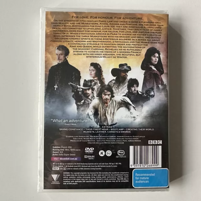 The Musketeers season 1 DVD Region 4 Brand New & Sealed 3