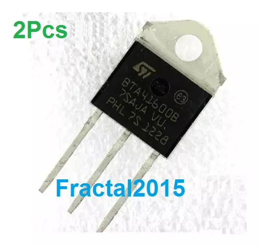 2pcs St BTA41-600B BTA41600B 600V 40A Transistors