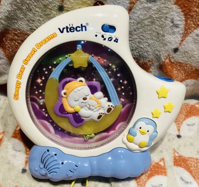 Vtech Sleepy Bear Sweet Dreams Musical Projector Mobile Polar Bear Lullaby