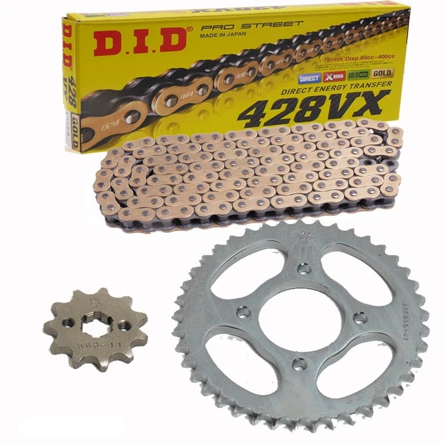 YAMAHA TT-R E 110 2008-2025 RK 420 SB Chain &amp; Sprockets Kit - Colored