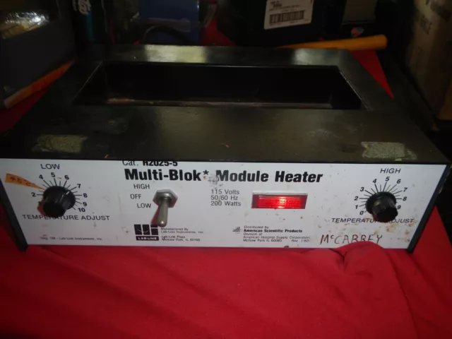 Lab Line Instruments H2025-5 Multi-Block Module Heater Tested