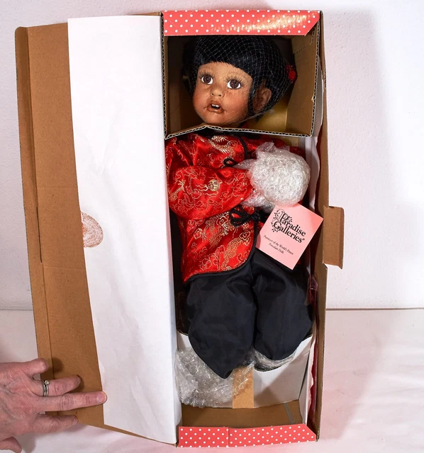 Paradise Galleries Porcelain Doll Tender Peony Treasury Collection Box Vintage