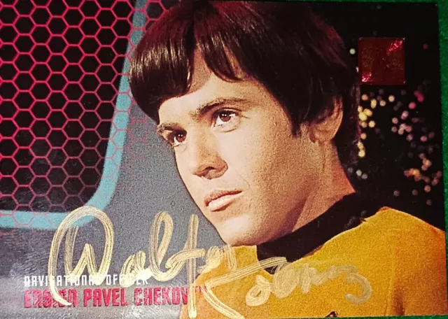 Autograph / Autogramm Star Trek Walter Koenig Pavel Chekov Trading Card Skybox