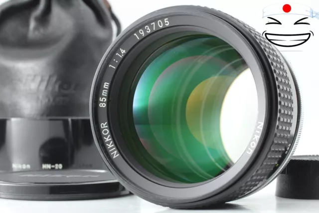[Exc+5 w/ Hood] Nikon Ai-s AIS Nikkor 85mm f1.4 MF Portrait Lens Case From JAPAN