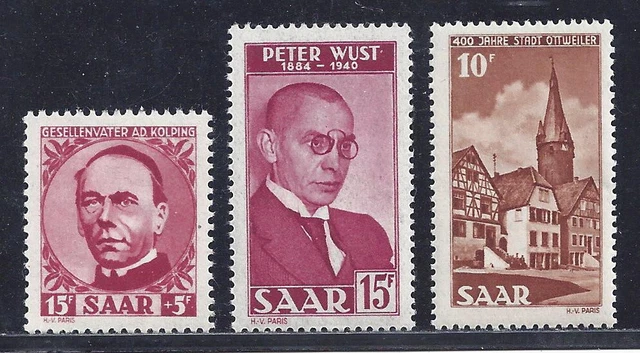 Saarland Mi.Nr. 289, 290, 296 Einwandfrei Postfrisch** Michel: 61,-