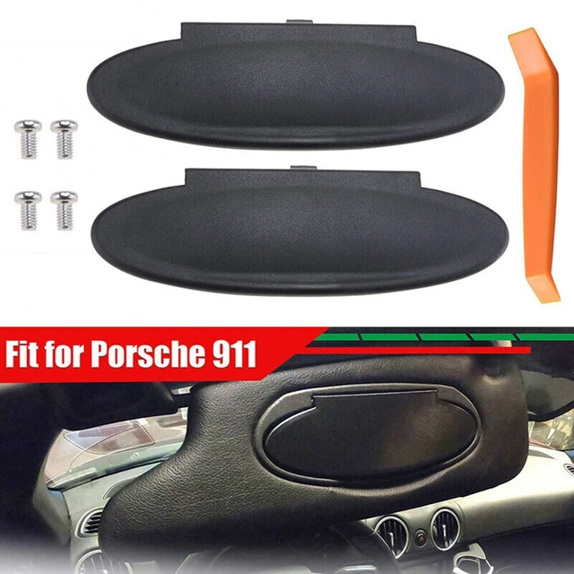 For Porsche 911, 996, 997 2PCS Replacement Sunvisor Vanity Mirror Sun Visor