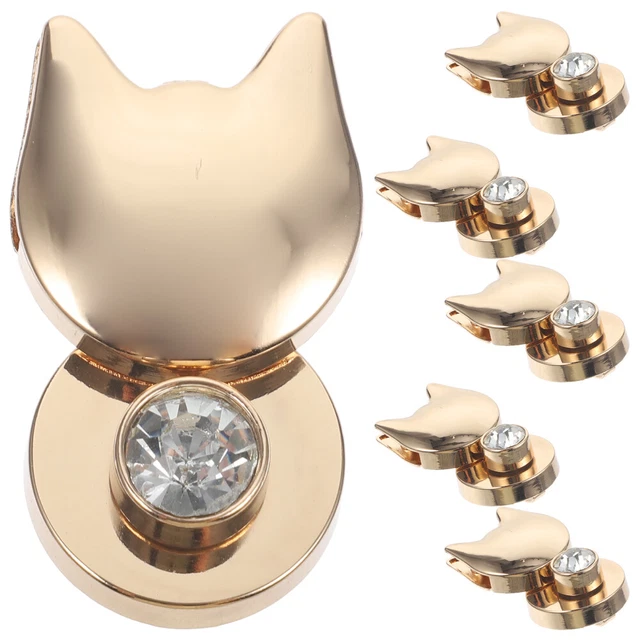 6pcs Small Cat Lock Buckles For Bags Small Bags Locks Delicate Purse
