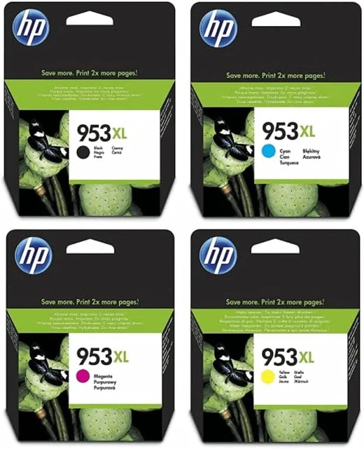 HP 953 XL CARTUCCE ORIGINALI HP Nero, Nagenta, Giallo - NUOVE
