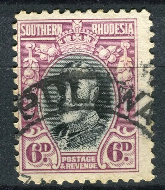 SOUTHERN RHODESIA; 1931 early GV issue fine used Shade of 6d. value