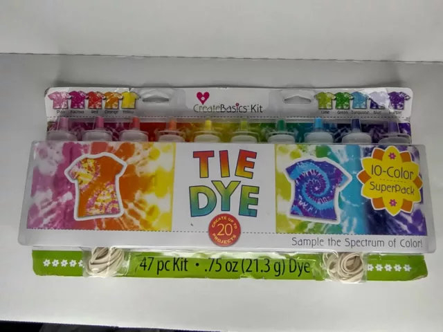 Tulip Create Basics 10-Colour Tie Dye 47-Pieces Kit