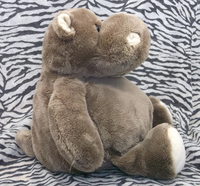 Cb/ Peluche Doudou Histoire D'ours Hippopotame Marron 23Cm Etat Neuf