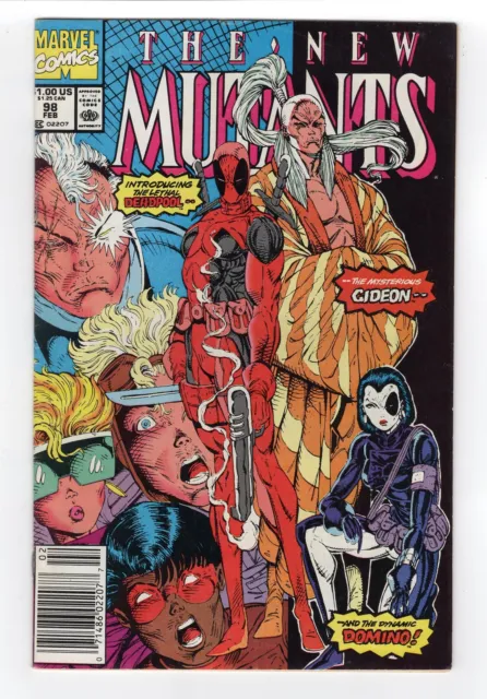 1991 Marvel New Mutants #98 1St Appearance Of Deadpool & Domino Rare Newsstand