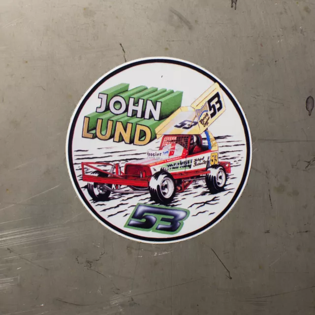 Stickers John Lund 53 BriSCA F1 Stock Car