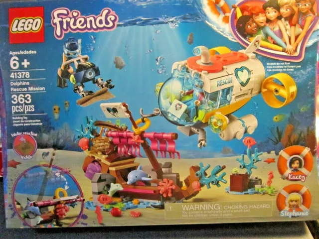 LEGO 41378 ~ Friends ~ Dolphins Rescue Mission ~ 363 Pcs ~ 2 Mini Figs SEALED!