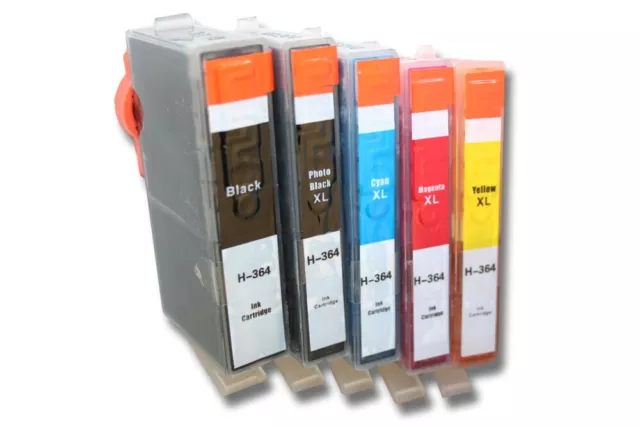 5x Cartucce per stampanti per HP 364 XL PHOTOSMART C6380 C-6380