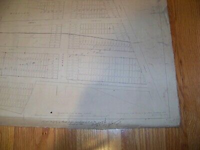 1869 Map of the Properties of J. LLOYD SMITH & WILLIAM TURNER Rahway New Jersey 4