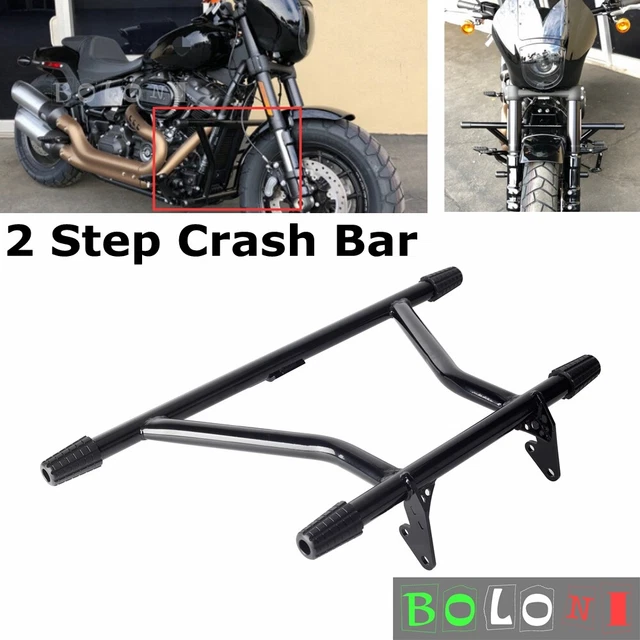 2 STEP CRASH Bar For Harley Softail FXST Street Bob Low Rider FXLRS