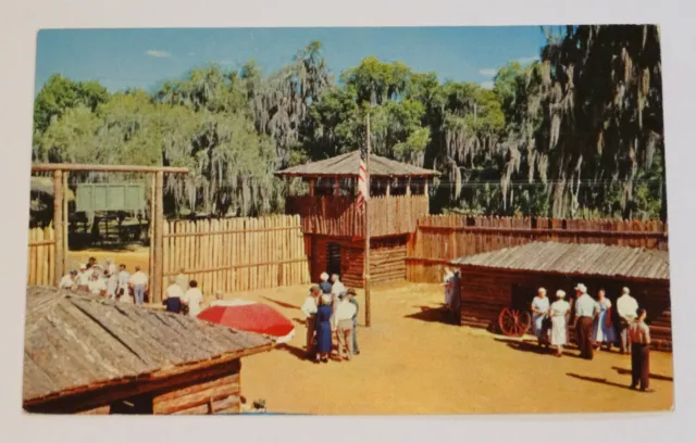 Lake Wales Florida FL Postcard Historic Fort Clinch Vintage Lakeland