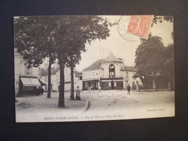 CPA - (94 - Val de Marne) - Boissy-Saint-Léger - Rue de Paris, Route de Sucy