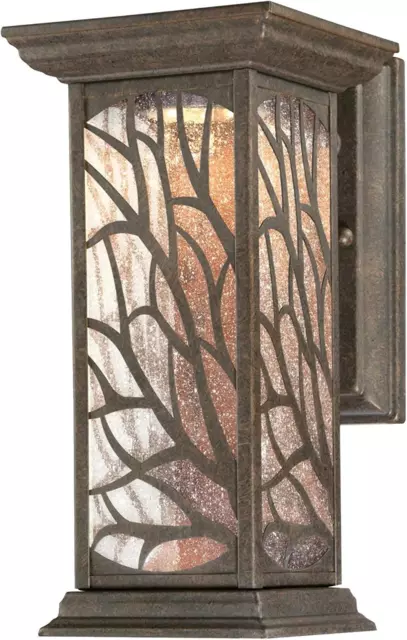 6312000 Glenwillow One-Light LED, Victorian Bronze Finish with Clear Seeded Glas