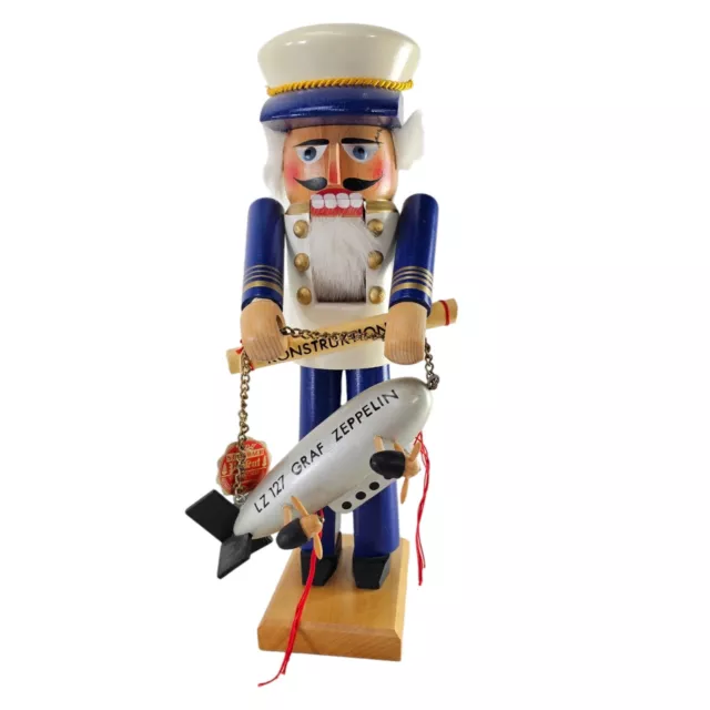 VINTAGE STEINBACH NUTCRACKER S 666 "Graf ZEPPLIN" 15" W/ORIGINAL BOX