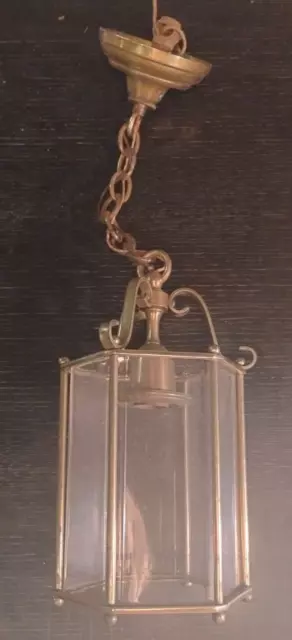 Antique Solid Brass Hanging Ceiling Pendant Light Fixture