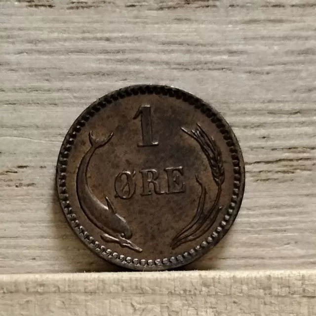 1897 1 Ore Denmark Coin