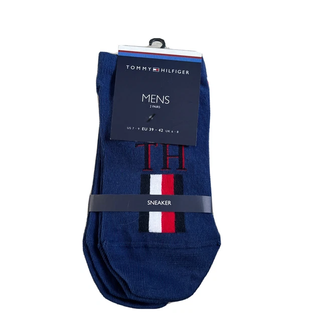 Brand New Tommy Hilfiger Blue Socks 2x Pairs Size UK 6-8 EU 39-42